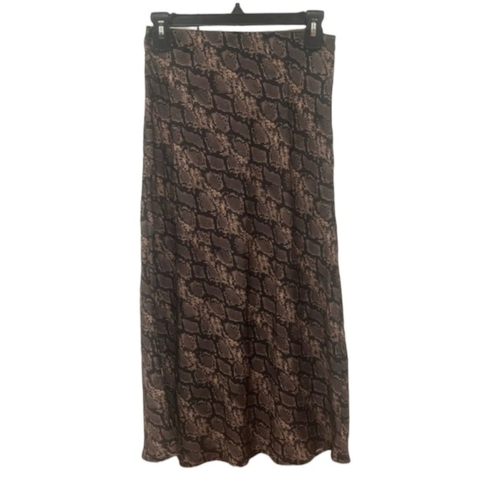 Urban Outfitters Snake Print Midi Skirt